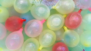 Water balloons for celebration of Holi in India