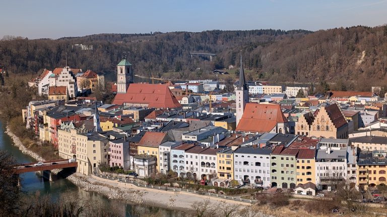 Old town of Wasserburg am Inn, Germany