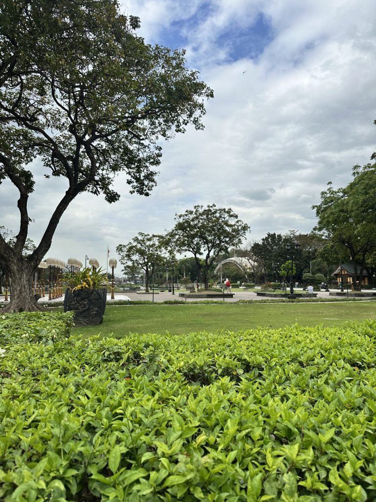 A greenery park called Rizal Park in the heart of the Manila city.