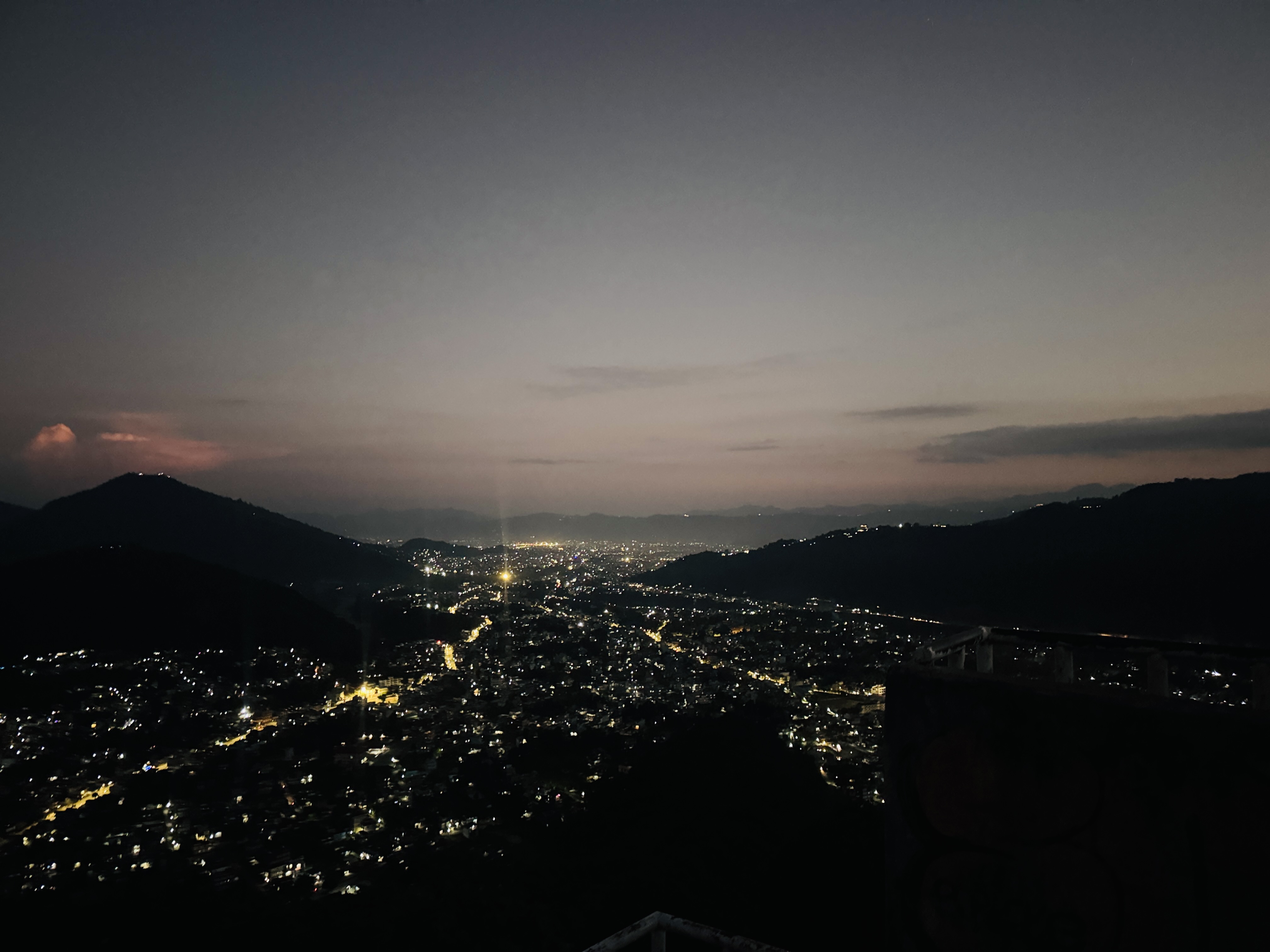 Night view from Gharmi dada, Pokhara