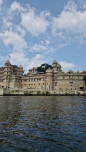 The City Palace is located in the heart of the old town Udaipur beside Lake Pichola. The palace complex has been built entirely in granite and marbles. 