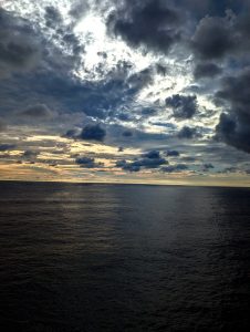 Lakshadweep ocean after sunset 
