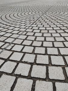Patterned floor at the The Chiang Kai-shek Memorial Hall, Taipei, Taiwan.