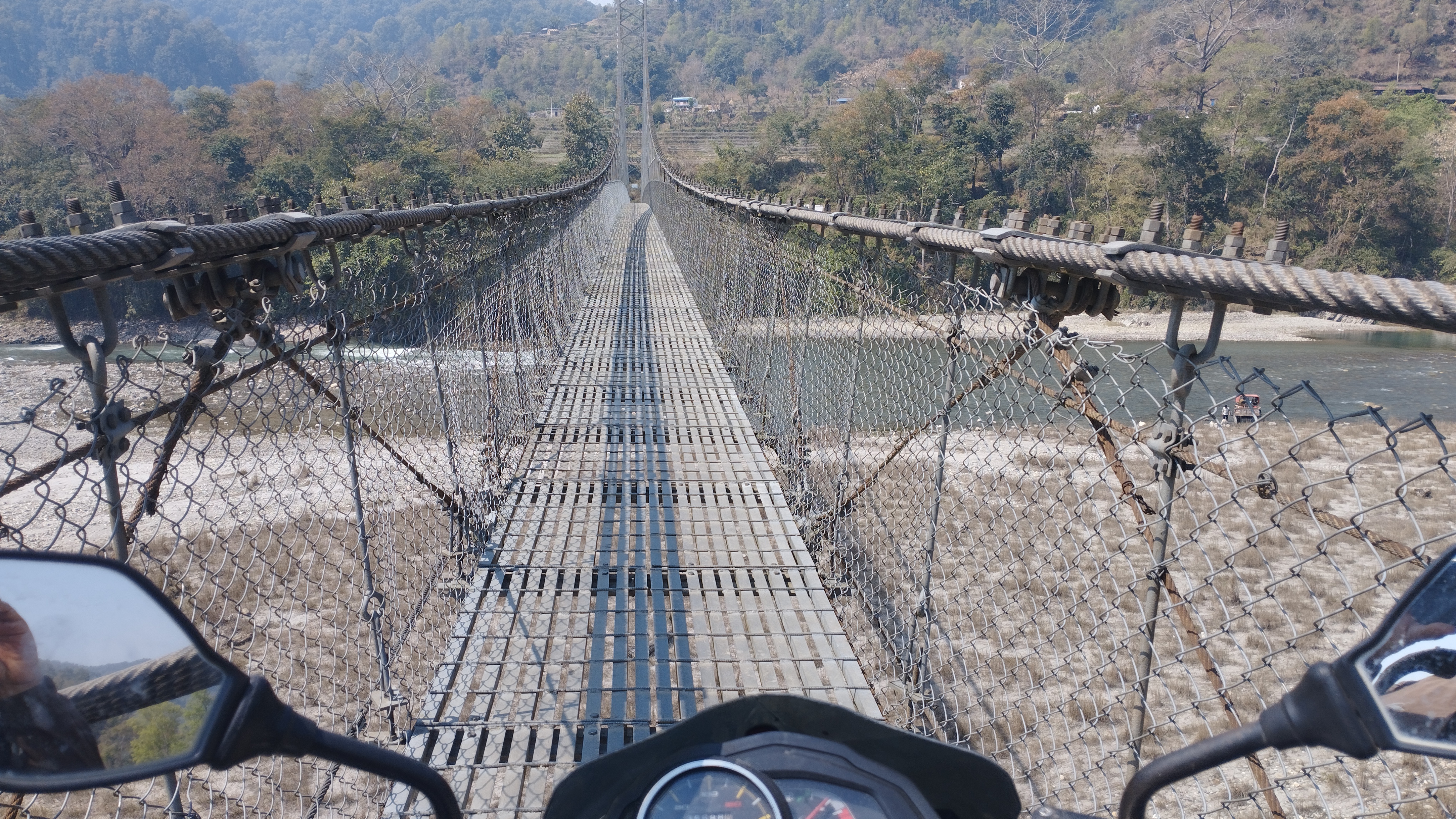 Suspension bridge Over Madi River