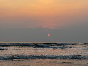Sunset at Inani Sea Beach Cox’s Bazar Bangladesh.
