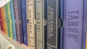 A collection of games packaged like books.