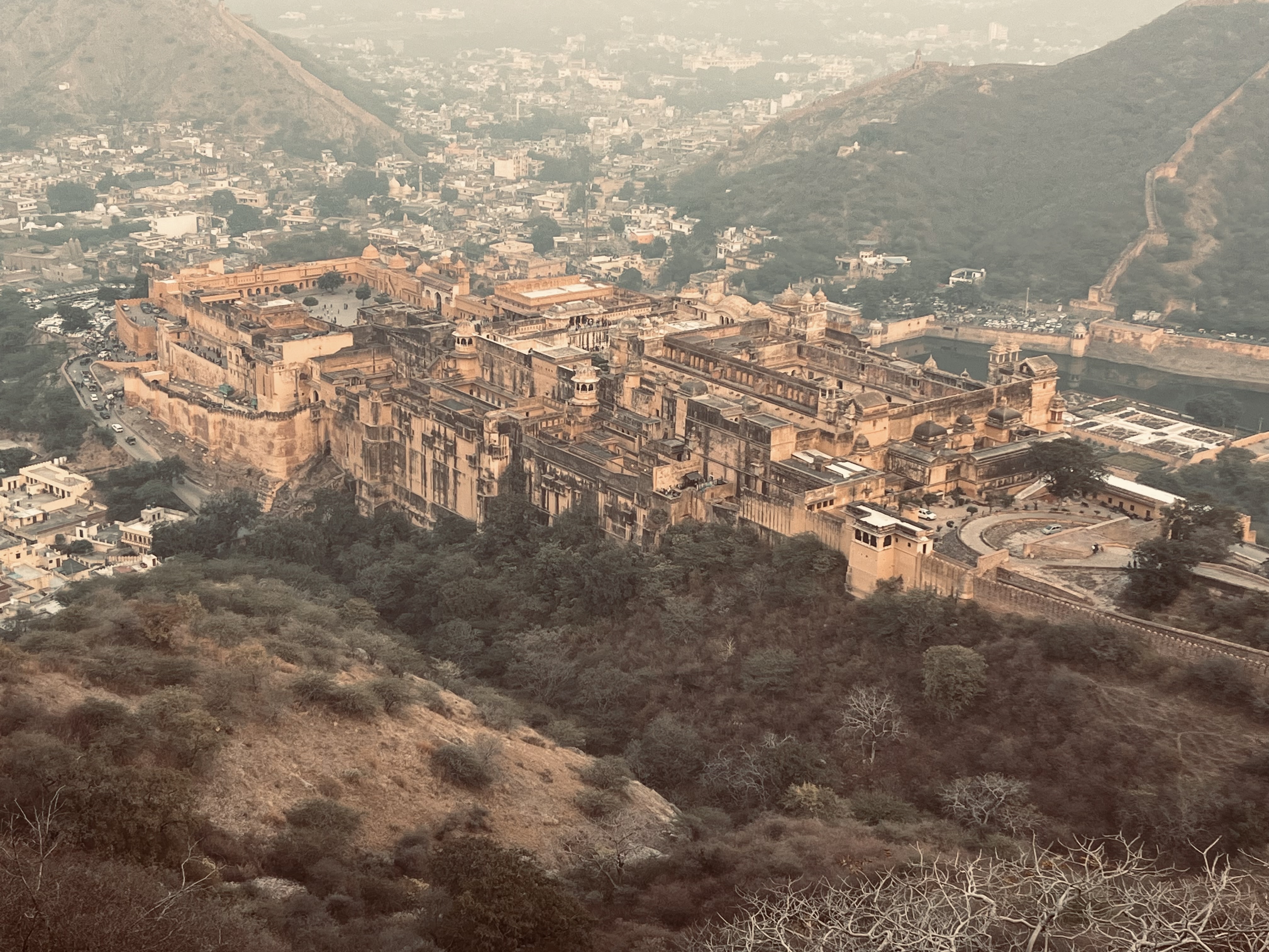 Amber Fort View From Jaigarh Fort, Jaipur, Rajasthan