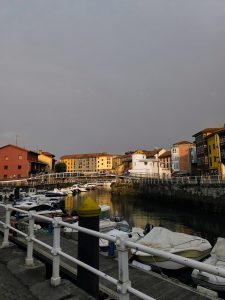 Summer at the pier in Llanes, Asturias