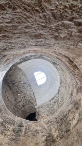 An inside view of the ice wells in Salamanca