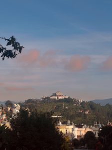 Tsoknyi Gechak Ling Gumba in Chobhar, Lalitpur, is a prominent monastery offering spiritual significance and stunning hillside views.