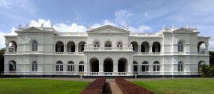 Colombo National Museum, a white colonial-style building with arched windows and balconies.