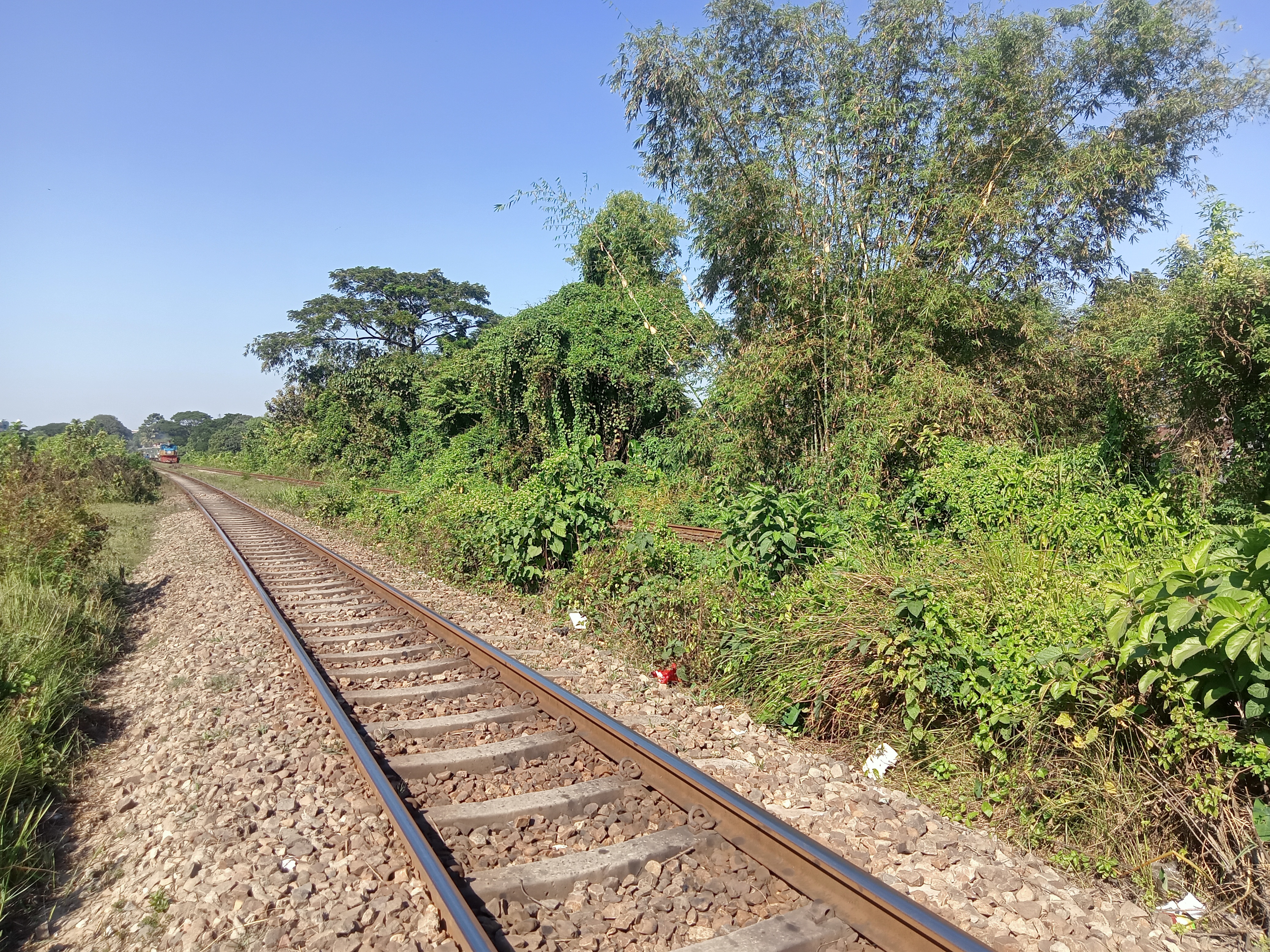Railway track at Kawtoli, Brahmanbaria, Bangladesh