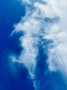 A view of a cloudy sky.