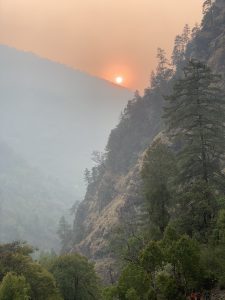 A quiet sunset view of the green hilly areas over Dhunche, Rasuwa.
