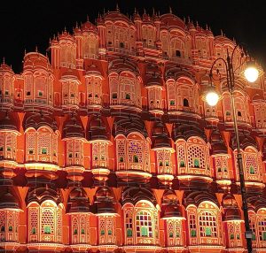 Night View of Hawamahal, Jaipur, India