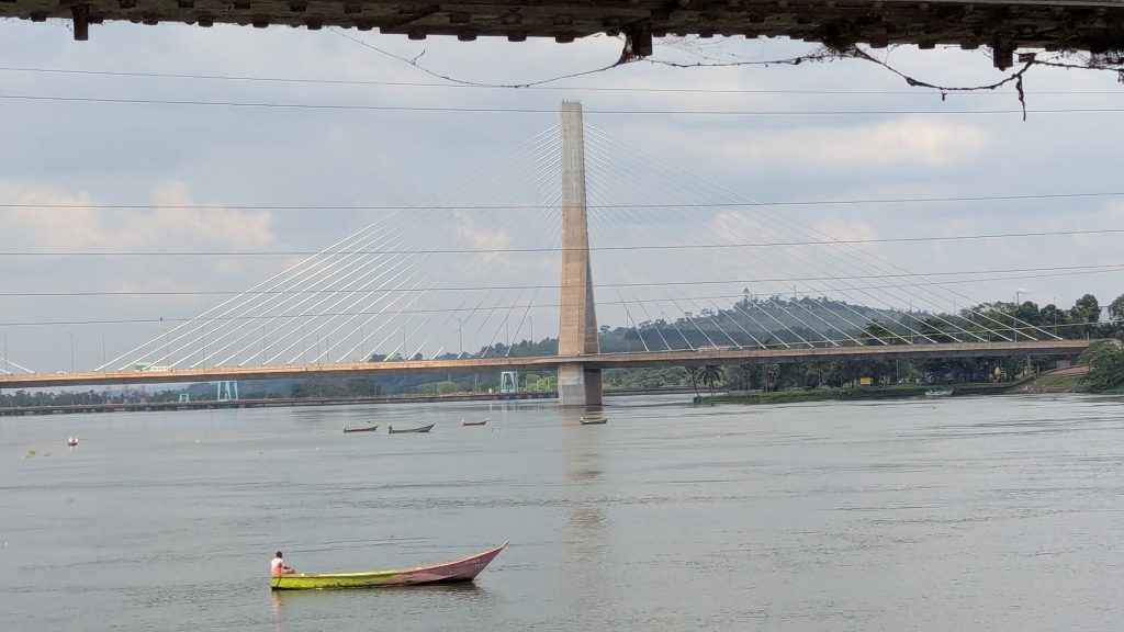 A fishing boat in the Nile in Jinja