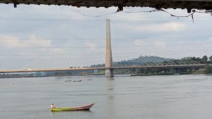 A fishing boat in the Nile in Jinja