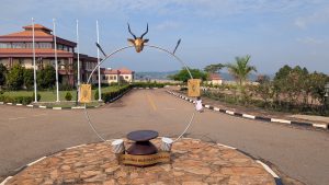A monument at the Kyabazinga’s residence.
