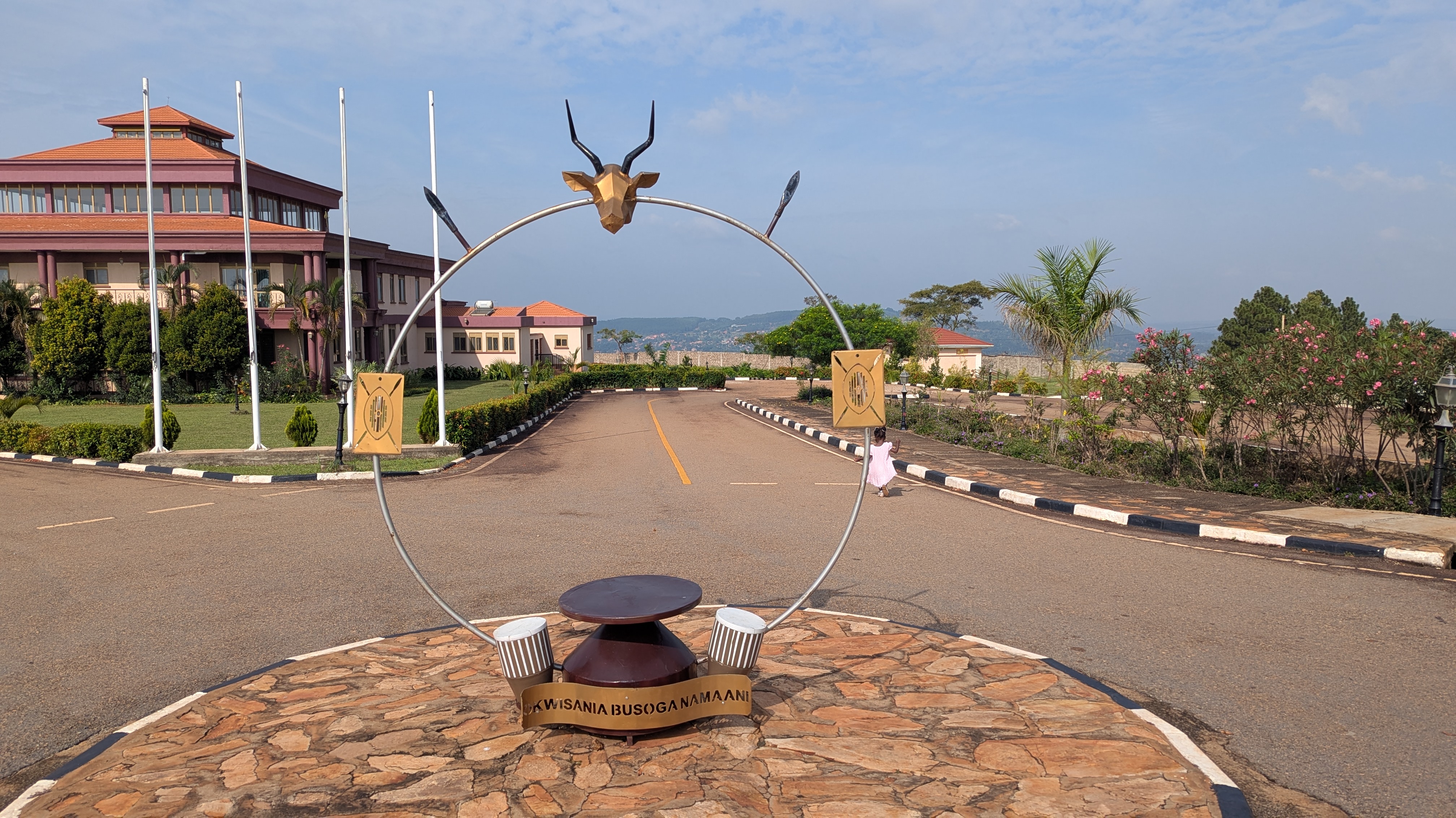 A monument at the Kyabazinga’s residence.