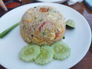 Thai fried rice. Easy and homey dish.
Food. Meal.