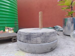 A traditional equipment called Janto, used for many purposes such as grinding grains and spices.