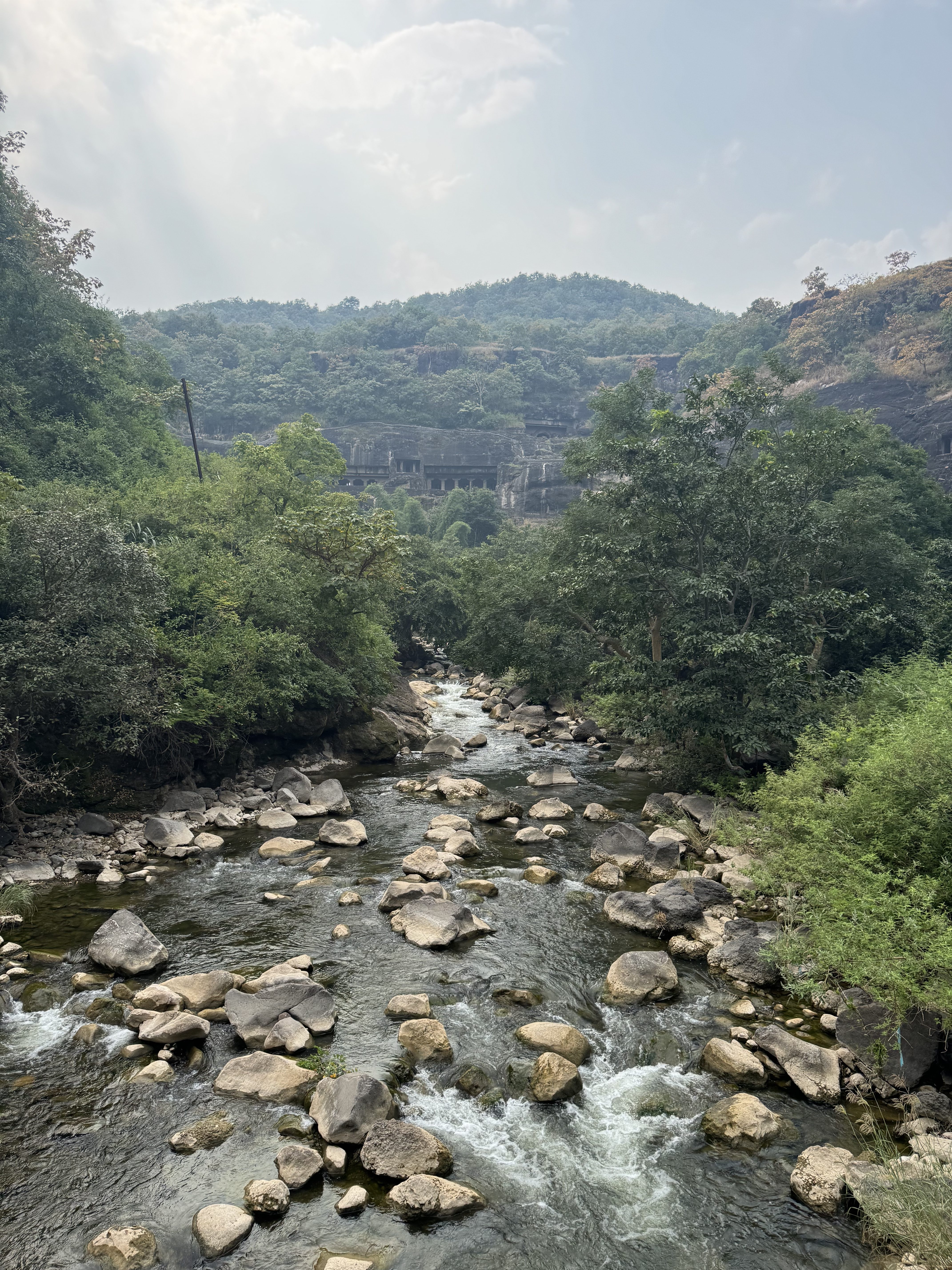 The river flows near the Ajanta Ellora Caves.