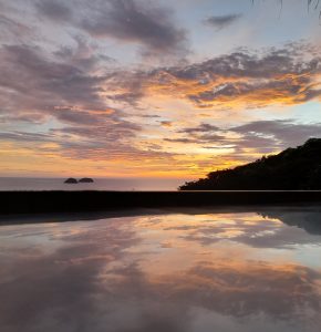Sunset at Guanacaste beach, Costa Rica.