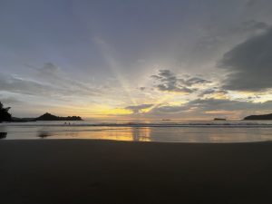 Winter sunset at Potrero Beach, Guanacaste.