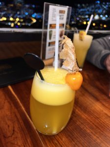 Natural drink made from aguaymanto (uchuva), a fruit from the Peruvian Andes.