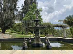Fountain located in Medellín, Colombia, at the Castle of Gardens and Museums.