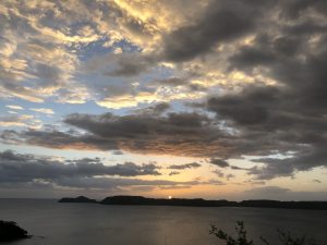 Sunset, captured on one of the hills of Bahía Pirata on the Papagayo Peninsula.
