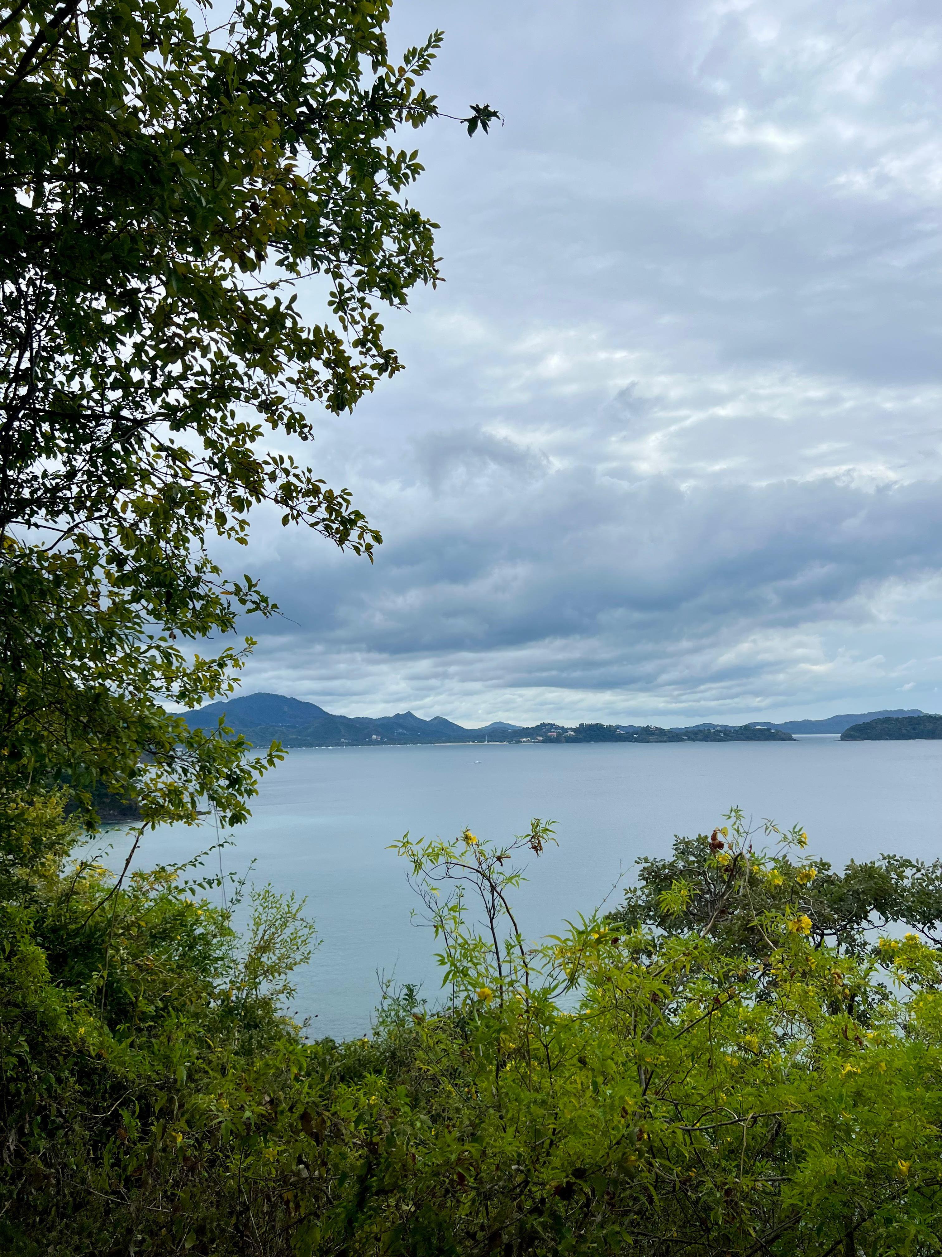 The view of the trail of Dantita Beach at Guanacaste, Costa Rica.