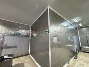 Room Lined with 24-Gauge Stainless Steel for Enhanced Hygiene.