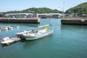 A scene from a rural fishing village in Japan. Onomichi, Hiroshima, Japan.