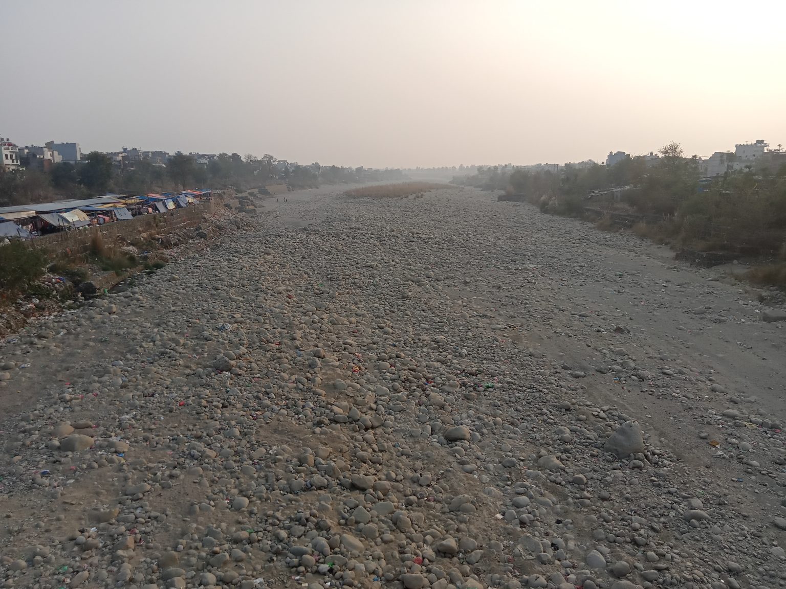 Between stones and silence, the Tinau River in Butwal, Nepal waits for the monsoon.