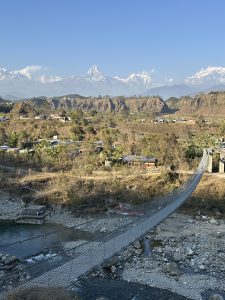 From the hills of Dobilla, Pokhara, the grandeur of Nepal's mountains unfolds in layers of beauty, tranquility, and timeless wonder. 