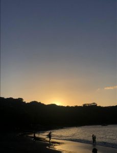 sunset at the beach