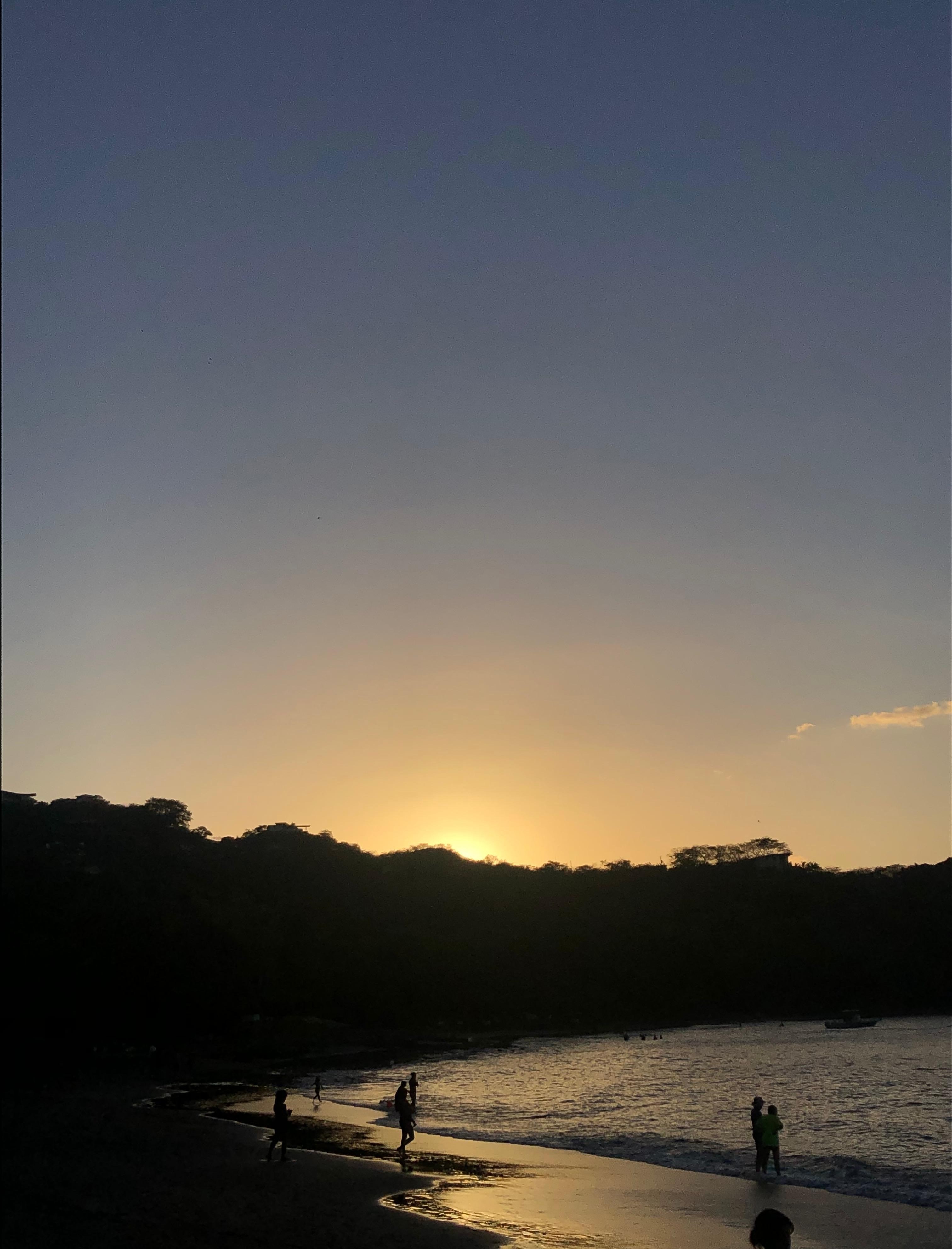 sunset at the beach