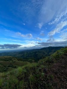 Sunrise view from a mountain in Costa Rica
