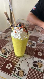 A “Crema con Helado” that’s a tipical Costa Rica drink or milkshake, perfect for hot days
