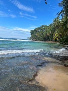 Landscape from a beach in Costa Rica