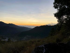 Sunset in Santa María de Dota—one of the spectacles this town has to offer.