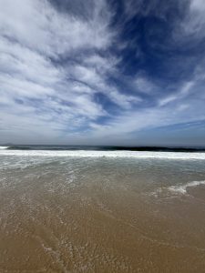 
The sea at Copacabana Beach, Rio de Janeiro.