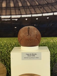 FIFA World Cup trophy from the 1950 World Cup in Brazil.