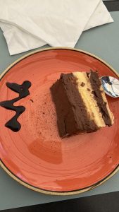 Chocolate cake dessert.