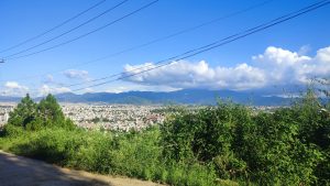 Clear weather with clouds and blue sky
