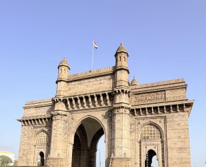The Gateway of India, a famous historic landmark located in Mumbai, Maharashtra, India.